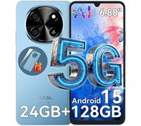 5G Oscal TIGER 8 Téléphone Portable Débloqué 6,88" 24Go+128Go/SD 2To 5000mAh Smartphone Android 15 NFC Dual SIM GPS - Bleu
