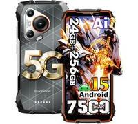 5G Smartphone Incassable Blackview BL7000 24Go+256Go 6.78" 120Hz 7500mAh 50MP Android 14 Téléphone Portable,NFC,IP68 - Orange Orange