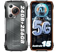 5G Smartphone Incassable Blackview BL7000 24Go+256Go 6.78"" 120Hz 7500mAh 50MP Android 14 Téléphone Portable,NFC,IP68 - Noir