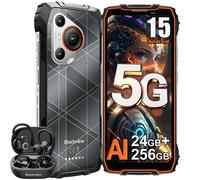 5G Smartphone Incassable Blackview BL7000 24Go+256Go,Double Écran 6.78"",7500mAh,50MP NFC Orange avec Écouteur Airbuds 60