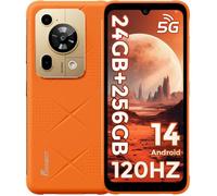 5G Smartphone Robuste FOSSiBOT F112 Pro, 24Go+256Go, 6.88"" HD+, 50MP+16MP, 7150mAh, Android 14, Double SIM/Face ID/GPS/NFC, Orange