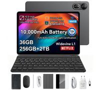 5G Tablette Tactile BLACKVIEW MEGA 12 Tablette 12.2 Pouces Android 16,36Go RAM+256Go ROM,MediaTek Dimensity 7200,IP69K,avec clavier