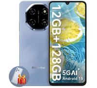 5G Téléphone Portable Débloqué Blackview SHARK 6 12Go+128Go/2To 6.67"" 50MP+13MP 5000mAh Android 15 Smartphone,Dual SIM,GPS - Bleu