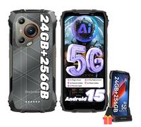 5G Téléphone Portable Incassable Blackview BL7000 24Go+256Go 6.78"" 7500mAh 50MP Android 14,NFC Noir avec Chargeur Sans Fil Rapide