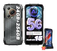5G Téléphone Portable Incassable Blackview BL7000 24Go+256Go 6.78"" 7500mAh 50MP Android 14,NFC Noir avec Chargeur Sans Fil Rapide