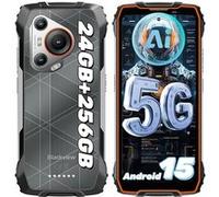 5G Téléphone Portable Incassable Blackview BL7000 24Go+512Go 6.78" 120Hz 7500mAh 50MP Android 14,NFC,IP68 - Noir Noir G