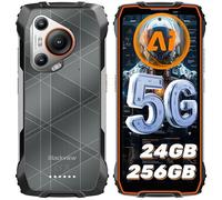 5G Téléphone Portable Incassable Blackview BL7000 Smartphone robuste 6.78"" 120Hz 24Go+256Go Android 15 NFC 50MP,7500mAh-Orange