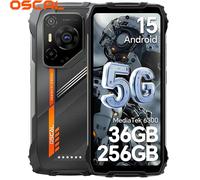 5G Téléphone Portable Incassable OSCAL PILOT 3 Android 15 6.78"" 36Go+256Go/SD 2To 50MP+32MP 7500mAh Dual SIM,Face ID,NFC - Noir