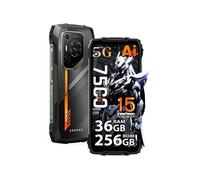 5G Téléphone Portable Incassable PILOT 3 Android 15 6.78" 36Go+256Go/SD 2To 50MP+32MP 7500mAh Dual SIM,Face ID,NFC - Noir