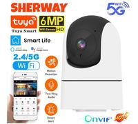 5G WiFi caméra de sécurité intérieure 6MP HD sans fil 6x Zoom bébé moniteur caméra IR Vision nocturne détection de mouvement[CC193]