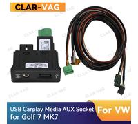 5G0035222E MIB2 USB CarPlay médias AUX prise interrupteur installer prise bouton harnais pour VW Golf 7 MK7 5Q0035726E 5Q0035222E