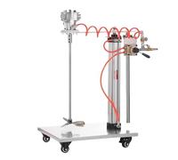 5Gallon Paint Mixer Machine, 1/8HP Pneumatic Paint Mixer Paint Mixer Machine, Ink Coating Mixing Tool, Automatic Lifting Air Agitator, for Mixing of Paints Coatings