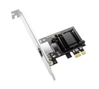 5Gbps PCIe Networking Adapter RTL8126 5Gbps/1000/100/10Mbps Ethernet Card RJ45 Controller with Low Profile Support for PC Aluminum Heatsink Card