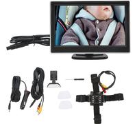 5in Baby Car Mirror HD 800RGB Clear vision de nuit 120 ° de rotation 12 V à 24 V DC caméra arrière pour la voiture