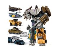 (5IN1 Bruticus) 6 en 1 Superion HZX Transformation Toys Version améliorée Figurine d'action KO G1 Robot