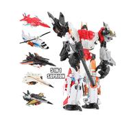 (5IN1 Superion) 6 en 1 Superion HZX Transformation Toys Version améliorée Figurine d'action KO G1 Robot