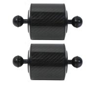 5inch 2pcs Plongée et Snorkeling En Fiber De Carbone À Double Flottabilité Aquatique Flotteur Bras D80mm 5/8/10 pouces Plongée Reflex Plateau Lumineux 1 pouce Papillon Clip