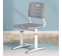 5JJJLOOOPP Chaise d'étude pour chaise d'étude. Il est possible pour les étudiants de l'utiliser pour les garçons et les filles âgés de 6 à 18 ans (couleur : gris)