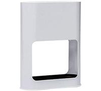 5JJJLOOOPP Lot de 3 porte-parapluies en plastique avec bac d'égouttement amovible pour la maison - Blanc