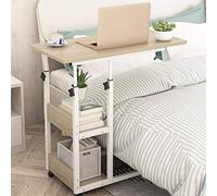 5JJJLOOOPP Table d'appoint pour ordinateur portable, canapé, table d'appoint pour lit, canapé, table d'extrémité à roulettes, table basse, table de chevet pour ordinateur portable, table de chevet