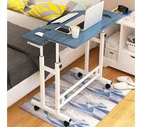 5JJJLOOOPP Table d'appoint pour ordinateur portable, table de chevet médicale avec roulettes, réglable en hauteur, table d'extrémité de canapé amovible, bureau d'ordinateur portable pour bureau à