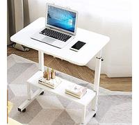 5JJJLOOOPP Table de chevet multifonction pour ordinateur portable - Réglable en hauteur - Plateau de lit pour bureau à domicile - Extrémité du canapé amovible - Avec porte-revues (couleur A, taille 60