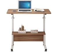 5JJJLOOOPP Table de chevet pour ordinateur portable - Table de chevet multifonction réglable en hauteur - Plateau de lit sur bureau à domicile - Extrémité du canapé amovible - Avec porte-revues