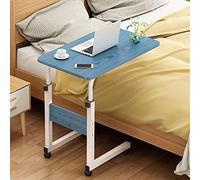 5JJJLOOOPP Table de lit d'hôpital réglable en hauteur avec roulettes lisses et verrouillables, fonctions de chevet médicales comme chariot pour ordinateur portable, apprentissage de la lecture W