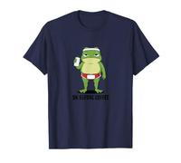 5K Before Coffee Funny Running Frog Morning Runner Humour T-Shirt