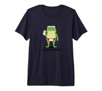 5K Before Coffee Funny Running Frog Morning Runner Humour T-Shirt Haut de Gamme