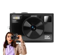 5K Digital Camera, Compact Small Travel Camera, 4.33x2.81in Professional Photo-Taking Tool, Anti-Shake, 2.8-inch IPS Screen, Vlogging & Photography Accessories for Travel