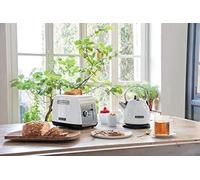5Kek1222Ewh Classic Bouilloire Blanc 1,25 L + 5Kmt2115Ewh Classic Grille-Pain Avec 2 Tranches Blanc 1,8 Kg
