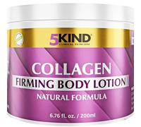 5Kind Creme raffermissante corps au collagène 200 ml | Formule chauffante naturelle contre la cellulite - Crème raffermissante contre la peau relâchée & cellulite