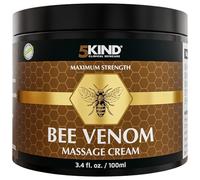 5Kind Creme Venin d'Abeille Maximum Strength 100ml - Bee Venom Cream - Massage Naturel des Articulations & Muscles, Bas du Dos, Genoux, Cou, Hanches & Pieds - Provenance Responsable