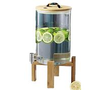 5L/8L/11L pichet d'eau en verre de grande capacité réservoir d'eau froide distributeur de boissons limonade seau à boire domestique,A-8L