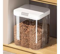 5L Boîte Transparente Avec Couvercle, 25x21x17cm Boite Rangement Plastique Pour Croquettes Chien, Boite Hermetique Pour Croquette Chat, Boîtes Conservation Alimentaire, Conteneur De Rangement Cuisine
