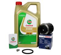 5L Castrol 5W30 + Filtre pour VW Skoda Seat Audi 1.2 + 1.4 TSI TFSI F026407183