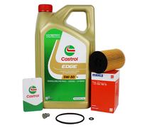 5L Castrol 5W30+OX787D pour VAG Audi A3 A4 Q3 Golf 7 Passat B8 1.6/2.0 Tdi