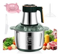 5L Hachoir électrique,Mixeur Hachoirs,500W Hachoir a Viande,5ème Vitesse,6 Lames,Adapté pour Hacher Légumes, Viandes et purées Bébé à Domicile