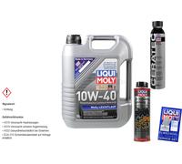 5L Liqui Moly MoS2 Huile Moteur 10W-40 Huile Schlamm Spülung Cera Tec