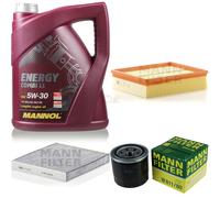 5L MANNOL 5W-30 Combi LL+MANN-FILTER Filtre Pour Hyundai Sonata V NF 2.4