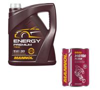 5L MANNOL Energy Premium 5W-30 Api Sn / Cf huile moteur Oil Flush