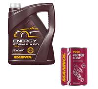 5L MANNOL Huile Moteur Energy Formula PD 5W-40 Motorspülung Motor Flush