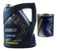 5L MANNOL huile moteur Safari 20W-50 Api Sl/ Cf Nettoyant Moteur Motor Flush