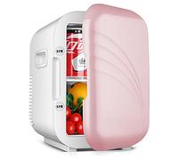 5L Mini Réfrigérateur avec Refroidissement Et De Chaleur Chauffe-Aliments Et Refroidisseur De Boissons pour Chambre À Coucher, Bureau, Voiture, Dortoir, Soins De La Peau Et Cosmétiques AC/DC (Color