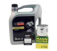 5L Original 5W30 Ford Moteur D'Huile Oelservice Mann Ölilter pour B-Max Fiesta