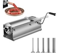 5L Remplisseur de saucisses - Hachoir et machine à saucisses - Horizontal inox Remplisseur de saucisses - Seringue à saucisses professionnelle