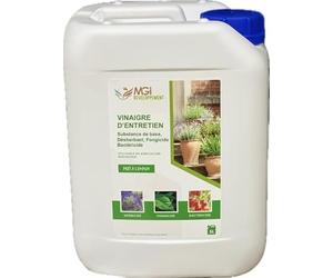 5l Vinaigre - Désherbant Naturel Puissant, Nettoyant et Détartrant Multi-Usages - Jardin, Maison, Extérieur - Utilisable en Agriculture Biologique (Fongicide/Bactéricide) - Fabriqué en France