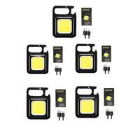 5LAMP and USB 1500LM (3-6Hours) Mini lampe de poche LED portable, lampe de travail, porte-clés, aste par USB, camping en plein air, petit tire-bouchon, 1800lm ""Nipseyteko