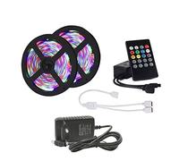 5m 10m 15m Led Strip 2835 5050 Led Strip Light Non Waterproofs Music Led Ribbon with Controller and Power Adapter (Color : 5050 30 LEDs Size : 10M Full Set) (5050 30 Leds 15M FULL Set)
